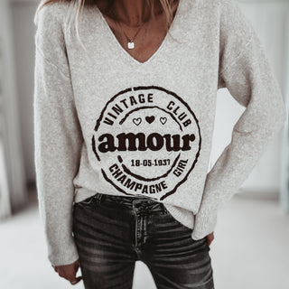 Amour V neck knit *NEW*
