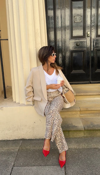Linen Leopard chinos *NEW*
