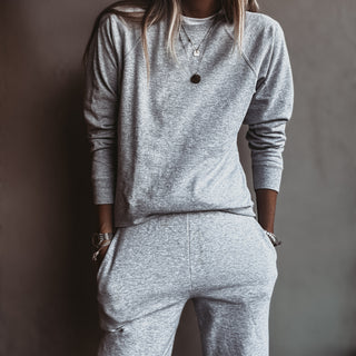 Light heather grey college sweatshirt *NEW*