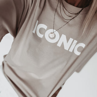 BEIGE ICONIC tee *NEW*