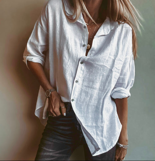 Marcia linen white blouse *NEW*