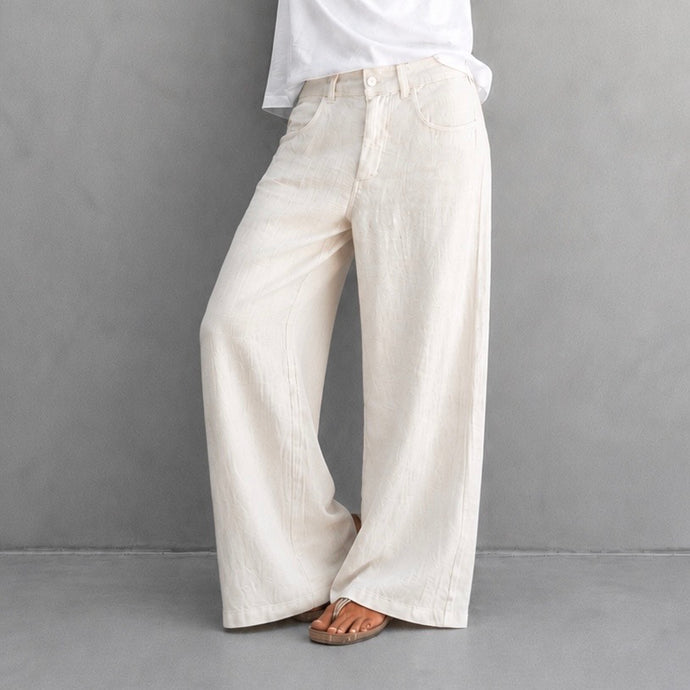 Cream Antares LINEN palazzos  *NEW*