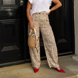Linen Leopard chinos *NEW*