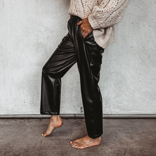 Faux leather jeans joggers *NEW*