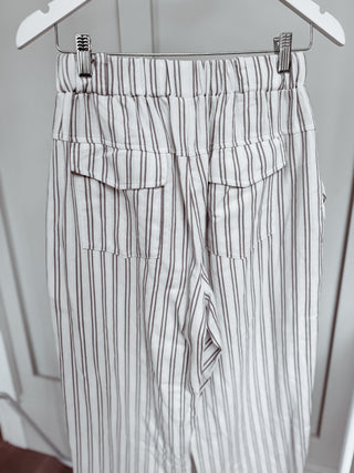 Vega Charcoal Stripe joggers *NEW*