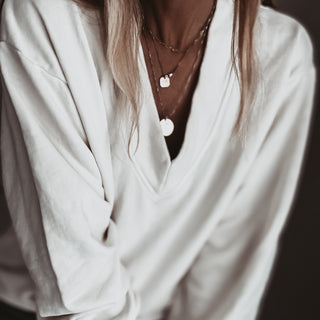 Cream Cam V neck sweatshirt *NEW*