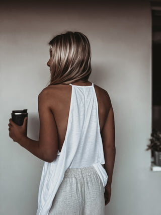 WHITE Santorini tank top *NEW*