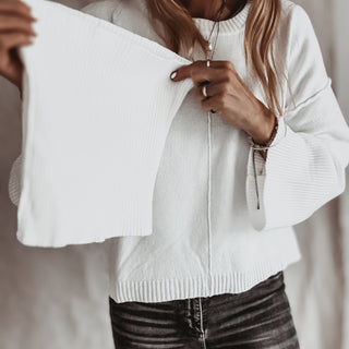 Detachable WHITE roll neck jumper *NEW*
