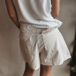 Cargo linen shorts CREAM *NEW*