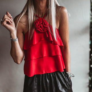 Parisian Rose Top RED