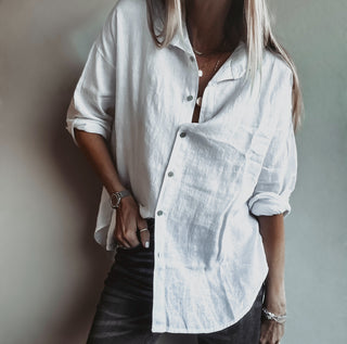 Marcia linen white blouse *NEW*