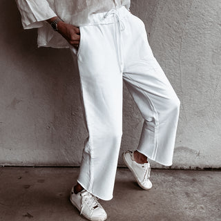 White WINNIE joggers *NEW*