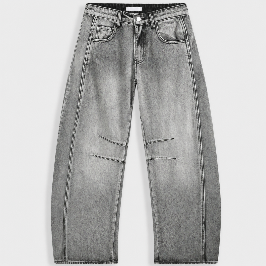 Billie stone washed grey barrel jeans *NEW*