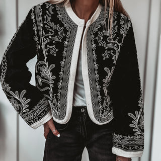 Mandarin MONOCHROME Eden quilted jacket *NEW*
