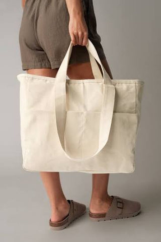 Large off white cargo beach & shopper bag *NEW*
