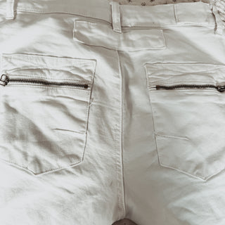 White Milos jean joggers *new*