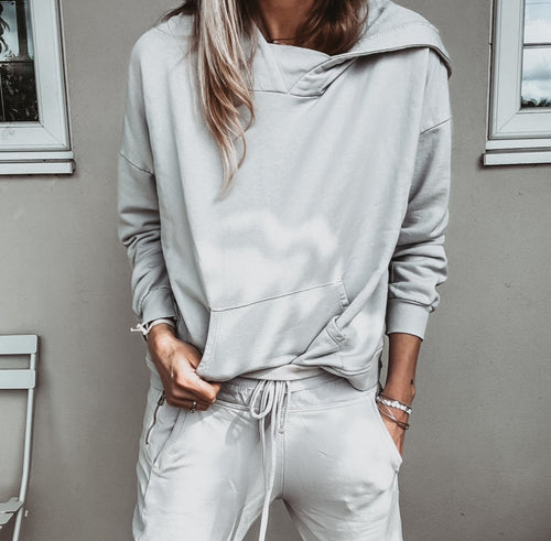 ULTIMATE LIGHT GREY ultimate super slouchy relaxed hoody *NEW*