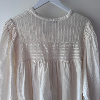 Cream Pennie pleated blouse *NEW*