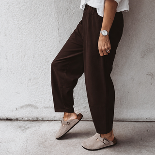 Chocolate brown jega carrot joggers  *NEW*