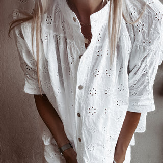 Pompano Broderie Blouse *NEW*