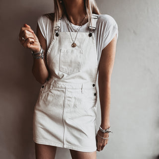 Dallas denim dungaree dress *NEW*