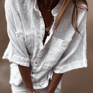 Tana linen white blouse *NEW*
