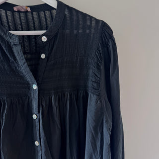 Black Pennie pleated blouse *NEW*