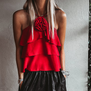 Parisian Rose Top RED