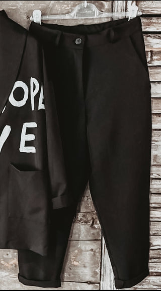 FAITH HOPE LOVE graffiti black suit *NEW*