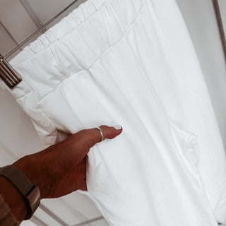 Bright white Jega joggers  *NEW*