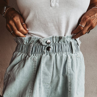 Poppy paperbag shorts DENIM BLUE *NEW*