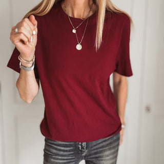Burgundy t shirt *NEW*