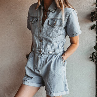 Dana denim playsuit *NEW*
