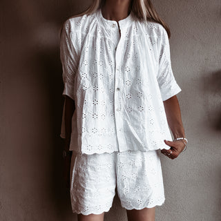 Pompano Broderie Blouse *NEW*