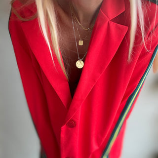 Red stripe boyfriend blazer *NEW*