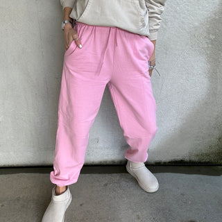 COLLEGE super slouchy PINK joggers *NEW*