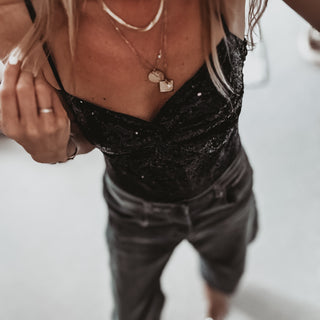 BLACK Sequin bodysuit *NEW*