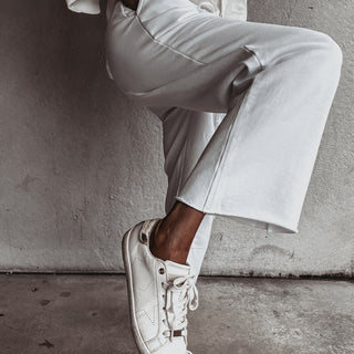 White WINNIE joggers *NEW*