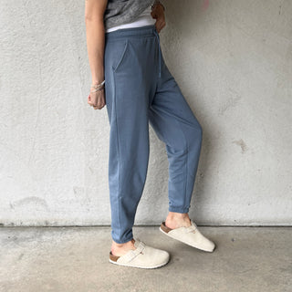 Denim blue college joggers *NEW*