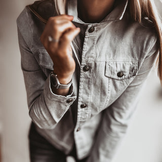 Billy washed grey jacket *NEW*