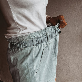 Poppy paperbag shorts DENIM BLUE *NEW*