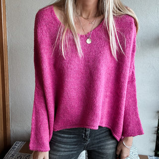 Milano PINK V NECK jumper