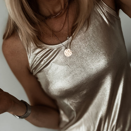 Gold champagne Amalfi tank top *NEW*