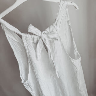Libby white linen jumpsuit *NEW*