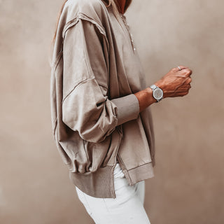 Taupe Perugia super slouchy sweatshirt *NEW*