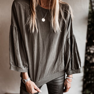 KHAKI ULTIMATE super slouchy top *NEW*