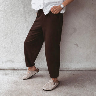 Chocolate brown jega carrot joggers  *NEW*