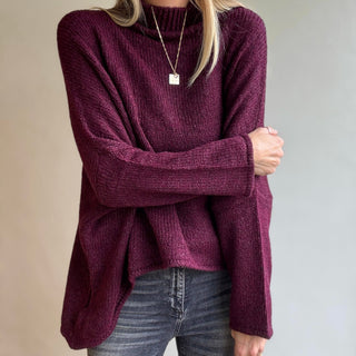 Milano BURGUNDY high neck jumper *NEW*