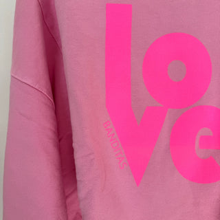 Neon pink LOVE sweatshirt *NEW*