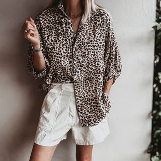 Slouchy leopard Blouse *NEW*
